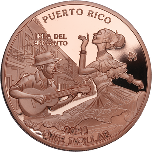 2024 Liberia 5 oz. Copper $1 U.S. Territories, Puerto Rico Main Image