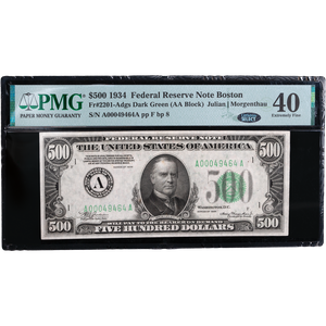 Series 1934-34A $500 Federal Reserve Notes Main Image