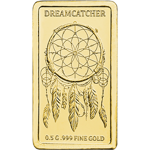 Liberia Oglala Lakota Sioux Gold $20 Dream Catcher Bar