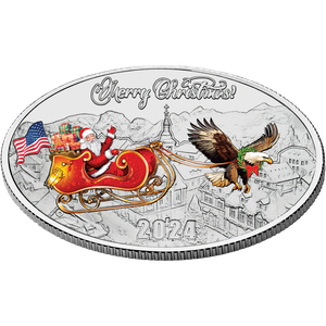 2024 Liberia $1 Patriotic Santa Main Image
