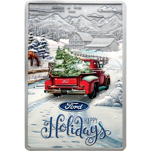 2024 Liberia $1 Ford Holiday Truck White Brass Main Image