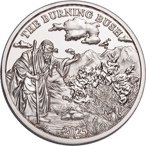 2025 Niue Half Dollar Bible Stories - The Burning Bush Main Image