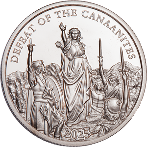 2025 Niue Half Dollar Bible Stories - Defeat of the Canaanites Main Image