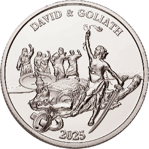 2025 Niue Half Dollar Bible Stories - David and Goliath Main Image