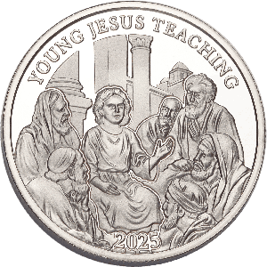 2025 Niue Half Dollar Bible Stories - Young Jesus Teaching Main Image