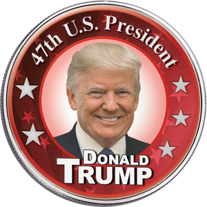Colorized 47th U.S. President American Silver Eagle Main Image