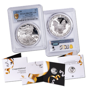 2015-W Congratulations Set American Eagle Silver Dollar Main Image