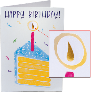 Happy Birthday Gold Greeting Card Main Image