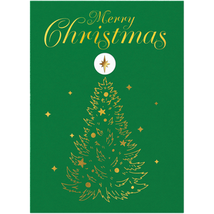 Christmas Gold Greeting Card Main Image