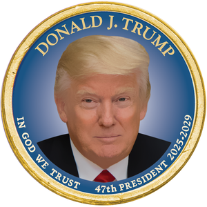 Colorized "Modern Presidents" Dollar - Donald Trump, Term 2 Main Image
