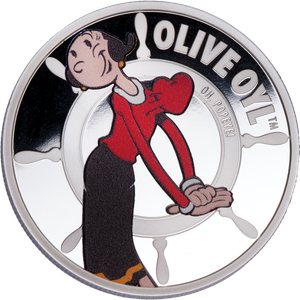 2025 Ascension Island Silver-Plated $2 Popeye® - Olive Oyl Main Image