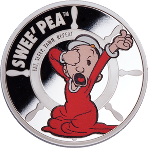 2025 Ascension Island Silver-Plated $2 Popeye® - Swee' Pea Main Image