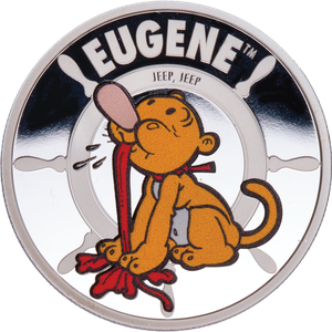 2025 Ascension Island Silver-Plated $2 Popeye® - Eugene the "Jeep" Main Image
