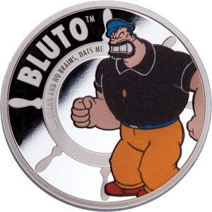2025 Ascension Island Silver-Plated $2 Popeye® - Bluto Main Image
