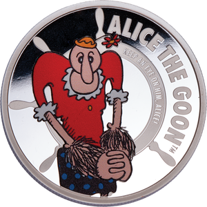 2025 Ascension Island Silver-Plated $2 Popeye® - Alice the Goon Main Image