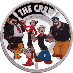 2025 Ascension Island Silver-Plated $2 Popeye® - The Crew Main Image