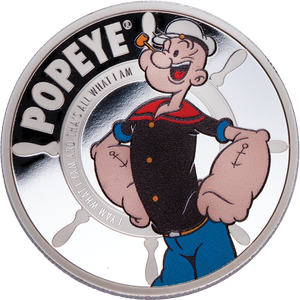 2025 Ascension Island Silver-Plated $2 Popeye® - The Sailor Man Main Image