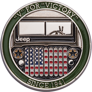 Jeep V for Victory Challenge Coin Main Image