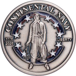 1775-2025 250 Years of Service Continental Navy Challenge Coin Main Image