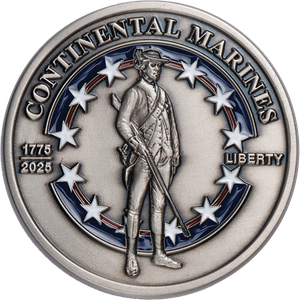 1775-2025 250 Years of Service Continental Marines Challenge Coin Main Image