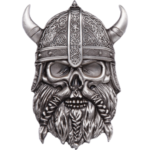 2025 Ghana 1 oz. Silver 5 Cedis Viking Skull Main Image