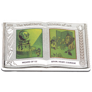 2025 Colorized Liberia $2 Wizard of Oz Coin - Emerald City and the Wizard of Oz Main Image