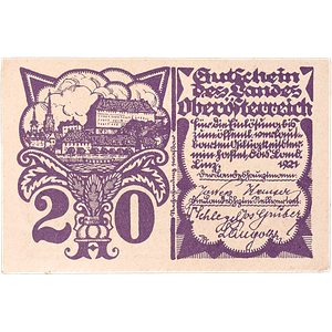 Original Pack of 1921 Austria 20 Heller Notgeld Notes Main Image