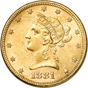 1880-1903 $10 Liberty Head Gold Piece Main Image