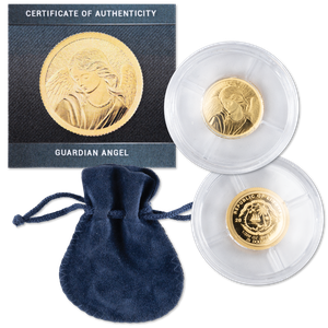 2025 Liberia Gold $25 Guardian Angel Main Image
