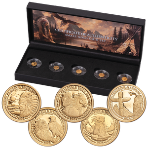 2024 Liberia Gold $20 Lakota Native American Set with Box Main Image