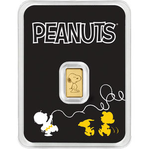 Peanuts® Snoopy .5 gram Gold Bar Main Image