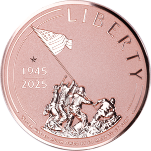 2025 Liberia 5 oz. Copper $1 End of WWII Main Image