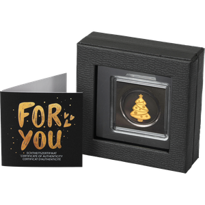 Republic of Chad 1/1000th Gold 3000 CFA Tree with Box | Littleton