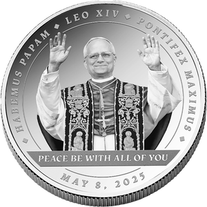 2025 Liberia 1 oz. Silver $2 Pope Leo XIV Main Image