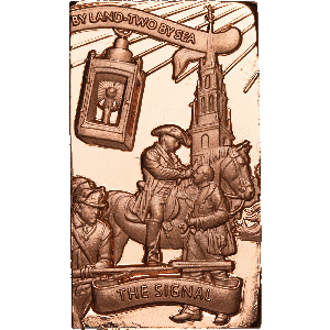 2026 Liberia Copper American Revolution Set - Midnight Ride