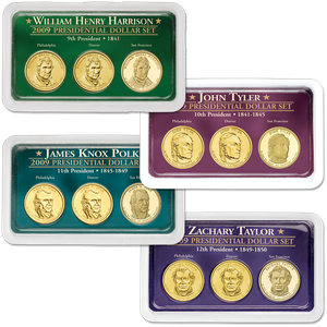2009 All Four PDS Presidential Dollar Showpaks Main Image