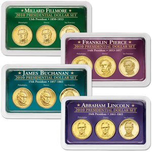 2010 All Four PDS Presidential Dollar Showpaks Main Image