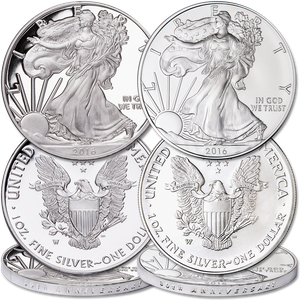2016-W Burnished & Proof Silver American Eagles Main Image