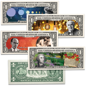 Colorized U.S. Innovation $1 Federal Reserve Note Set Main Image