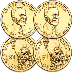 2020 P&D George H.W. Bush Presidential Dollar Set Main Image