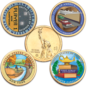 2021 Colorized Innovation Dollar Set Main Image