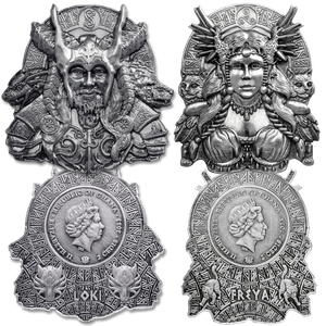 2023 Silver-Plated Ghana 2 Cedis Norse Gods Set Main Image