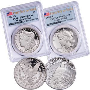 2023-S Morgan and Peace Dollar Set Main Image