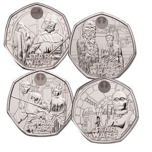 2023-2024 Great Britain Copper-Nickel 50 Pence Star Wars Set Main Image