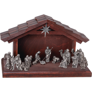 Pewter Nativity Scene Set Main Image