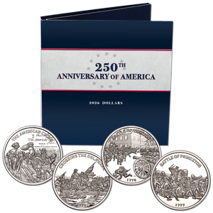2026 Liberia Dollar Series Honoring the American Revolution with Folder Main Image