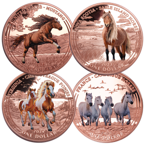 Mesa Grande 5 oz. Copper $1 Horses Set Main Image