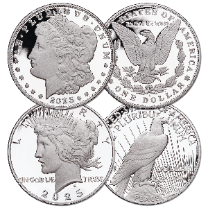 2025-S Morgan & Peace Silver Dollars Main Image