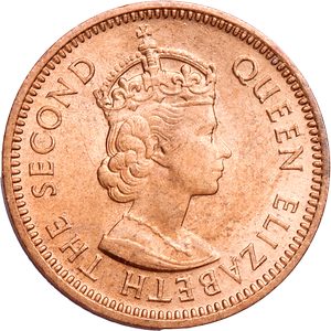 1958 British East Caribbean Half Cent, Choice Uncirculated Main Image