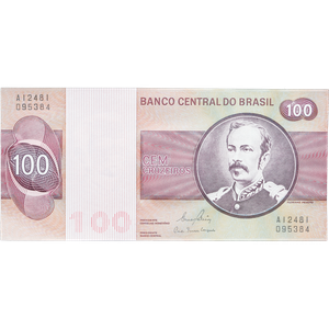 ND (1974-1981) Brazil 100 Cruzeiros, P#195, Uncirculated Main Image